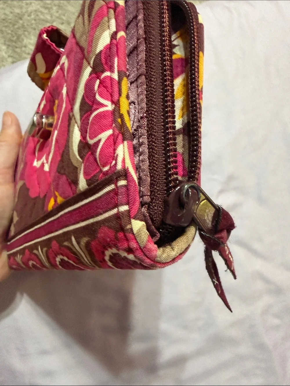 Vera Bradley “Carnaby”Quilted Wristlet Wallet